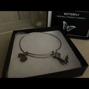 ALEX AND ANI Silver Butterfly Bracelet